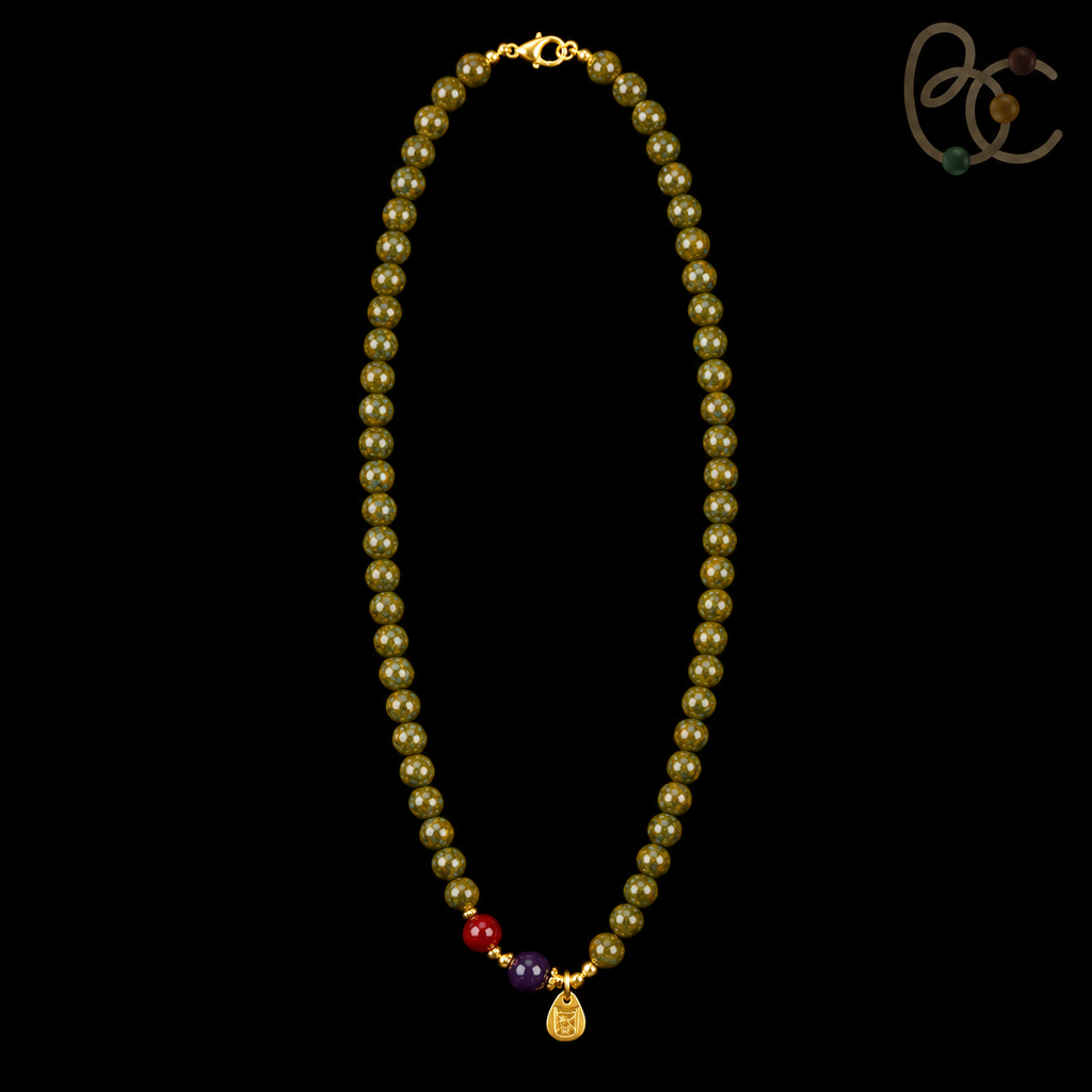 Verdant Porcelain — Gardenia Jasmine Herbal Incense Mala