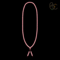 Blush Reverie — Rose Agarwood Long-Strand Incense Mala