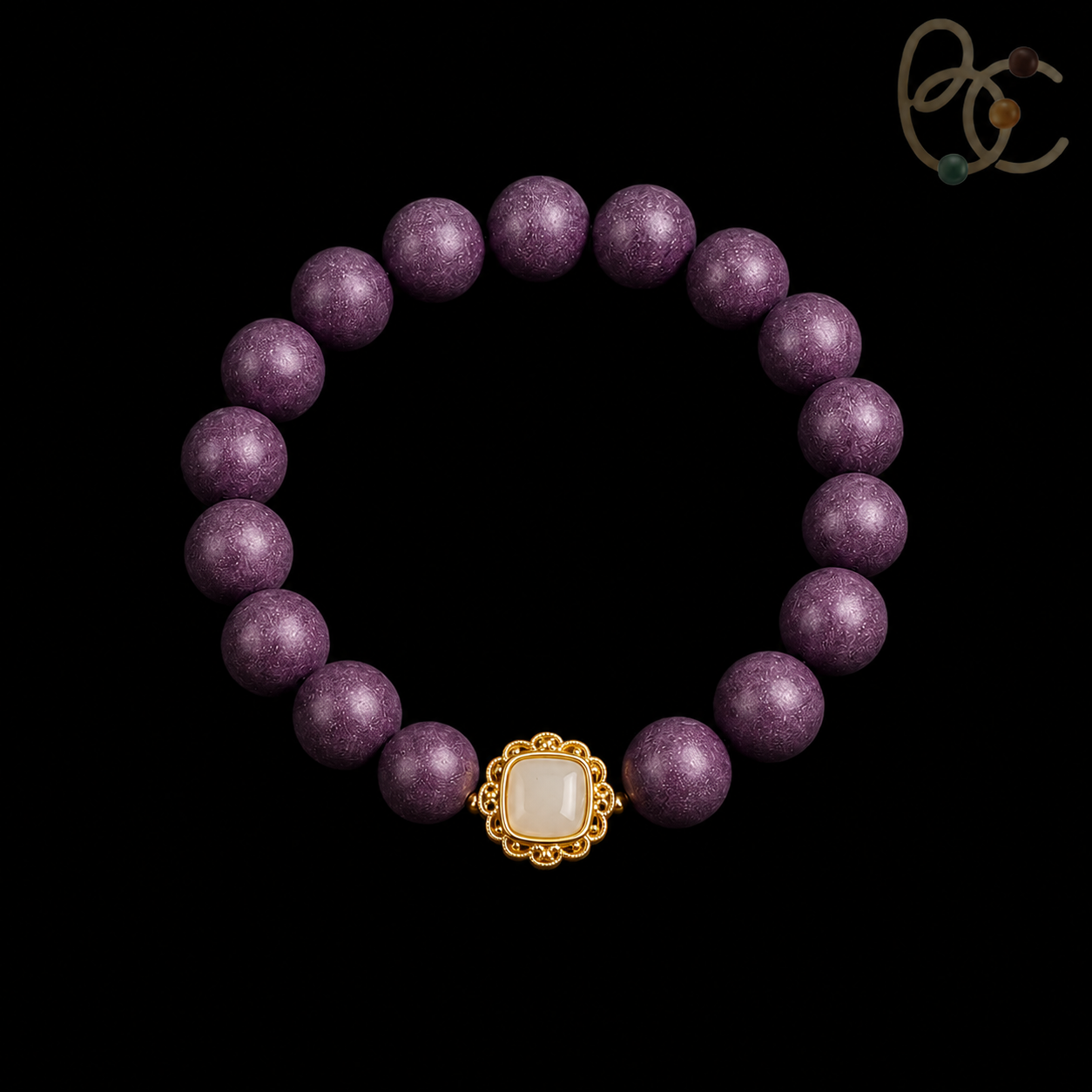 Imperial Violet — Lavender Agarwood Herbal Incense Bracelet