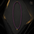 Imperial Violet — Double-Wrap Rose Bracelet with Horse Charm