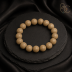 White Dragon Veil — 15mm Sandalwood & Frankincense Bracelet