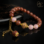 Dunhuang Spectrum — Floral Tea & Sandalwood Incense Charm Bracelet