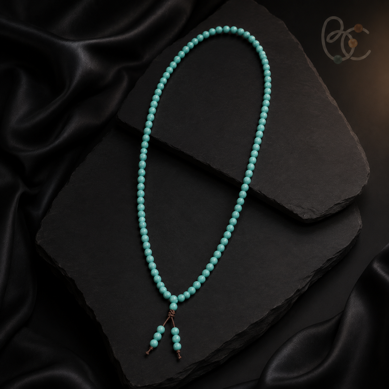 Jade Fortune — Long-Strand Citrus Agarwood Herbal Incense Mala