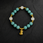 Jade Fortune — 10mm Citrus Agarwood Incense Charm Bracelet