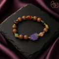 Greenwood Air — Spiced Agarwood Bracelet with Fox Charm