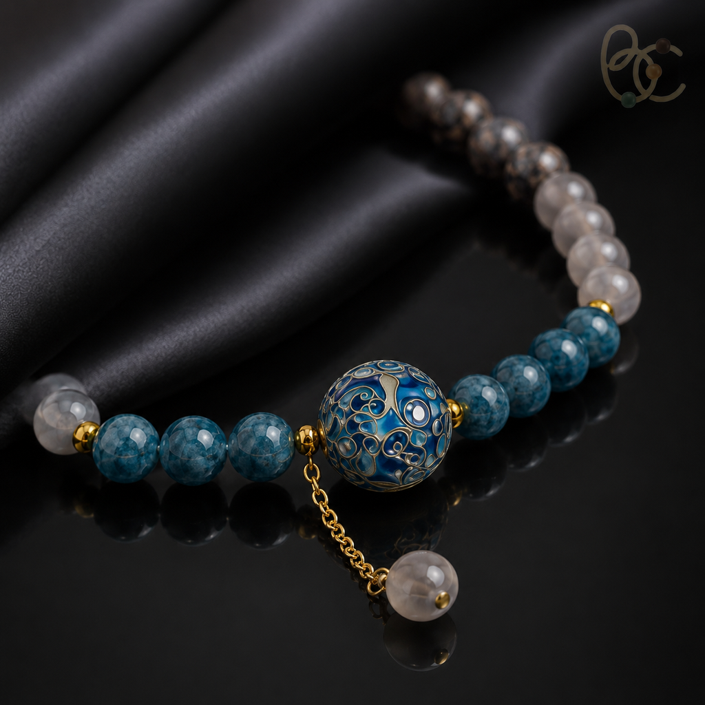 Fourfold Lacquer — Agarwood Sandalwood Incense Bead Necklace
