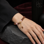 Dunhuang Spectrum — Floral Tea & Sandalwood Incense Charm Bracelet