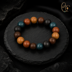 Five Elements Harmony — 15mm Herbal Incense Bead Bracelet