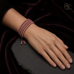 Blush Reverie — Rose Agarwood Long-Strand Incense Mala