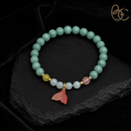 Jade Fortune — Citrus Agarwood Incense Bracelet with Cat's Eye