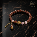 Dunhuang Spectrum — Floral Tea & Sandalwood Incense Charm Bracelet
