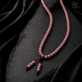 Blush Reverie — Rose Agarwood Long-Strand Incense Mala