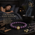 Imperial Violet — Lavender Agarwood Herbal Incense Bracelet