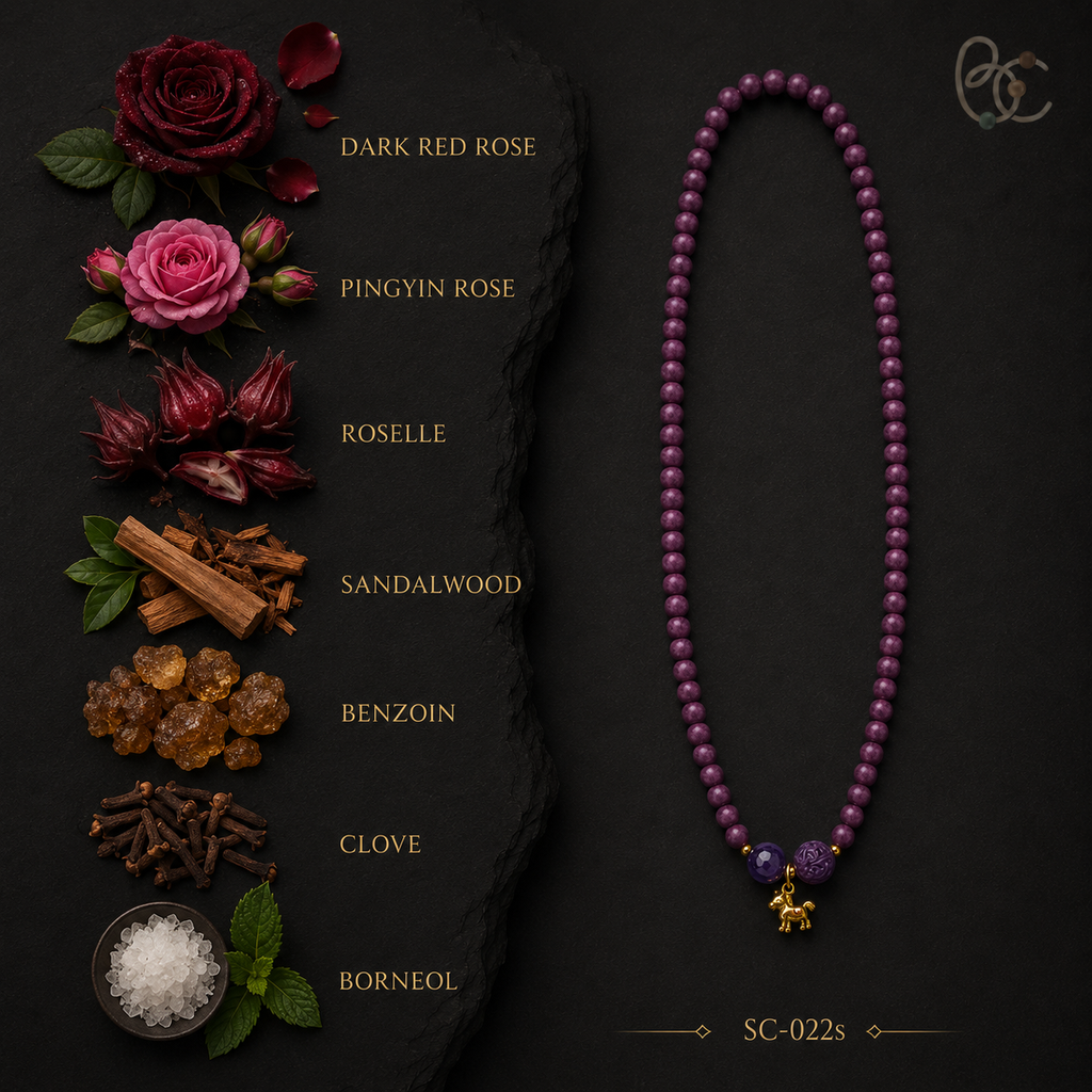 Imperial Violet — Double-Wrap Rose Bracelet with Horse Charm