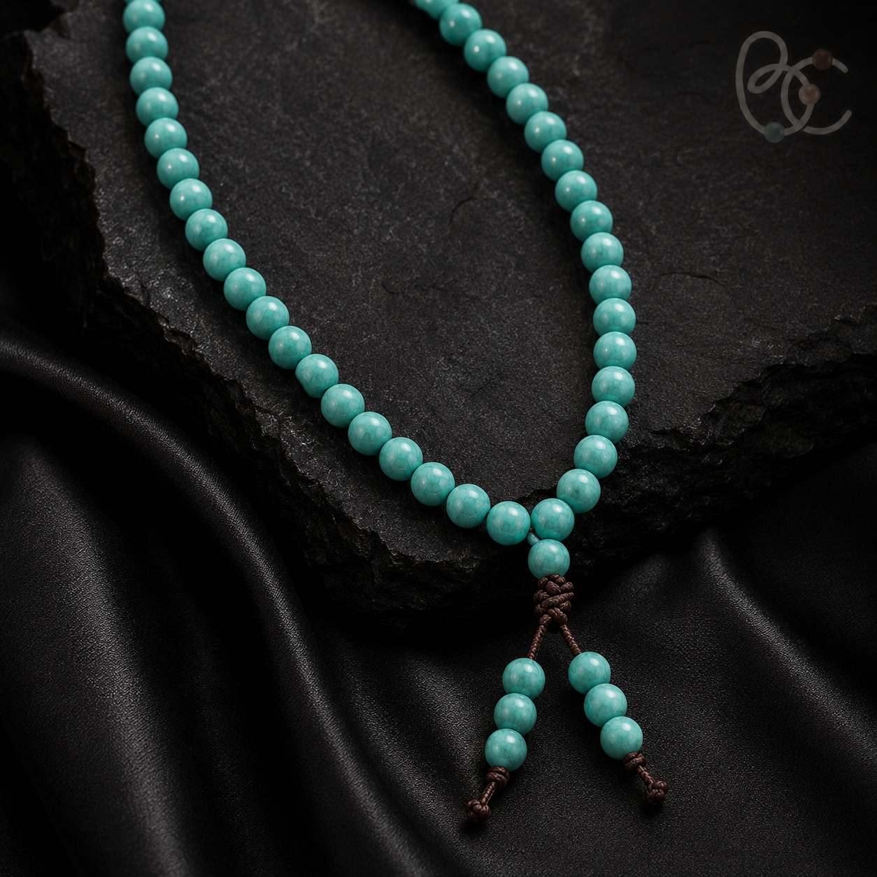 Jade Fortune — Long-Strand Citrus Agarwood Herbal Incense Mala