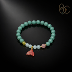Jade Fortune — Citrus Agarwood Incense Bracelet with Cat's Eye