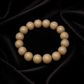 White Dragon Veil — 15mm Sandalwood & Frankincense Bracelet