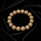 White Dragon Veil — 15mm Sandalwood & Frankincense Bracelet