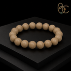 White Dragon Veil — 15mm Sandalwood & Frankincense Bracelet