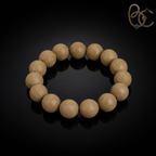 White Dragon Veil — 15mm Sandalwood & Frankincense Bracelet
