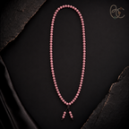 Blush Reverie — Rose Agarwood Long-Strand Incense Mala