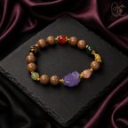 Greenwood Air — Spiced Agarwood Bracelet with Fox Charm