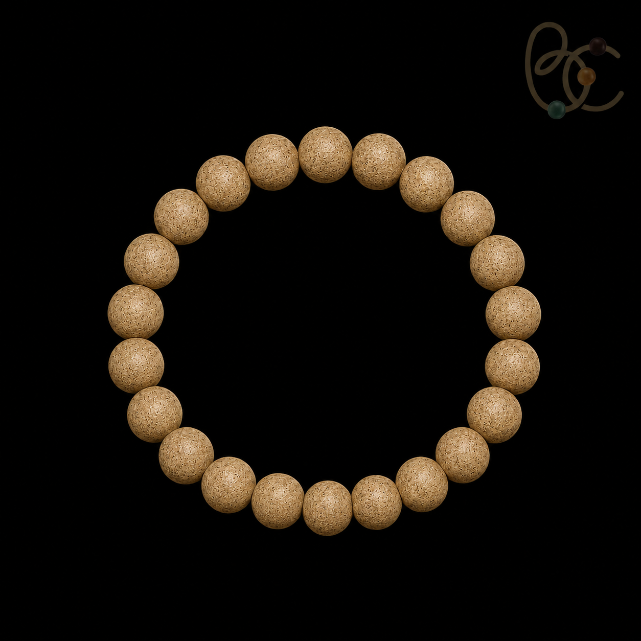 White Dragon Veil — 15mm Sandalwood & Frankincense Bracelet